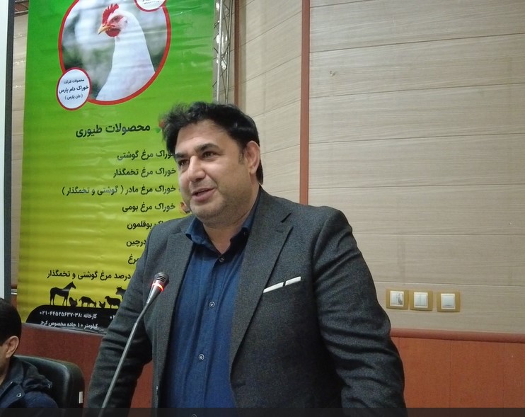 مهندس بابایی رییس اتحادیه مرغداران زنجان